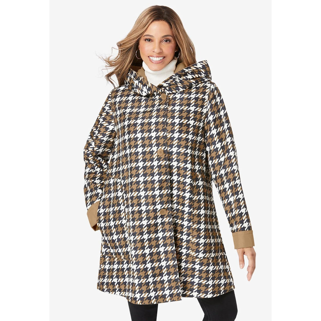 Women'S Plus Size Reversible A-Line Raincoat