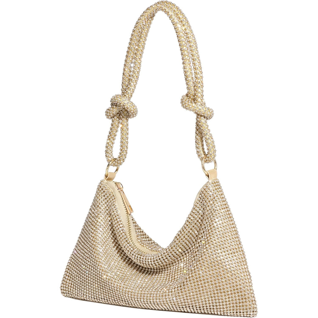 YUWITA Sparkly Rhinestone Purse Evening Bag, Clutch Purses for Women Going Out Dressy Small Handbag