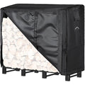 Himal 4Ft Waterproof Firewood Rack Cover, 600D Oxford Firewood Cover | Outdoor Storage Wood Rack Cover With Buckle (Log Rack Not Included)