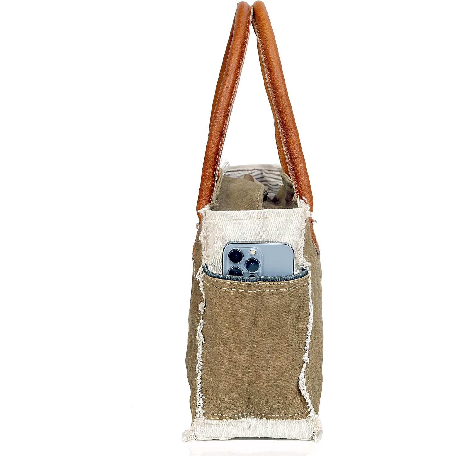Sel De Mer Canvas Tote Bag For Women, Shoulder Bag, Casual Everyday Bag, Beach Bag, Travel Bag, Shopping Bag