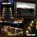 Solpex Solar Deck Lights Outdoor 16 Pack,Step Light Waterproof,Warm White | Led Solar Lights For Outdoor Stairs,Step,Fence,Yard,Patio And Pathway