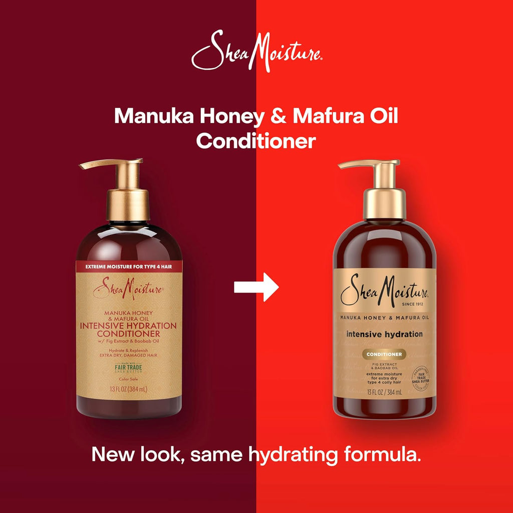 Sheamoisture Intensive Hydration Conditioner Manuka Honey And Mafura Oil For Dry, Damaged Hair Deep Moisturizing Conditioner 13 Oz