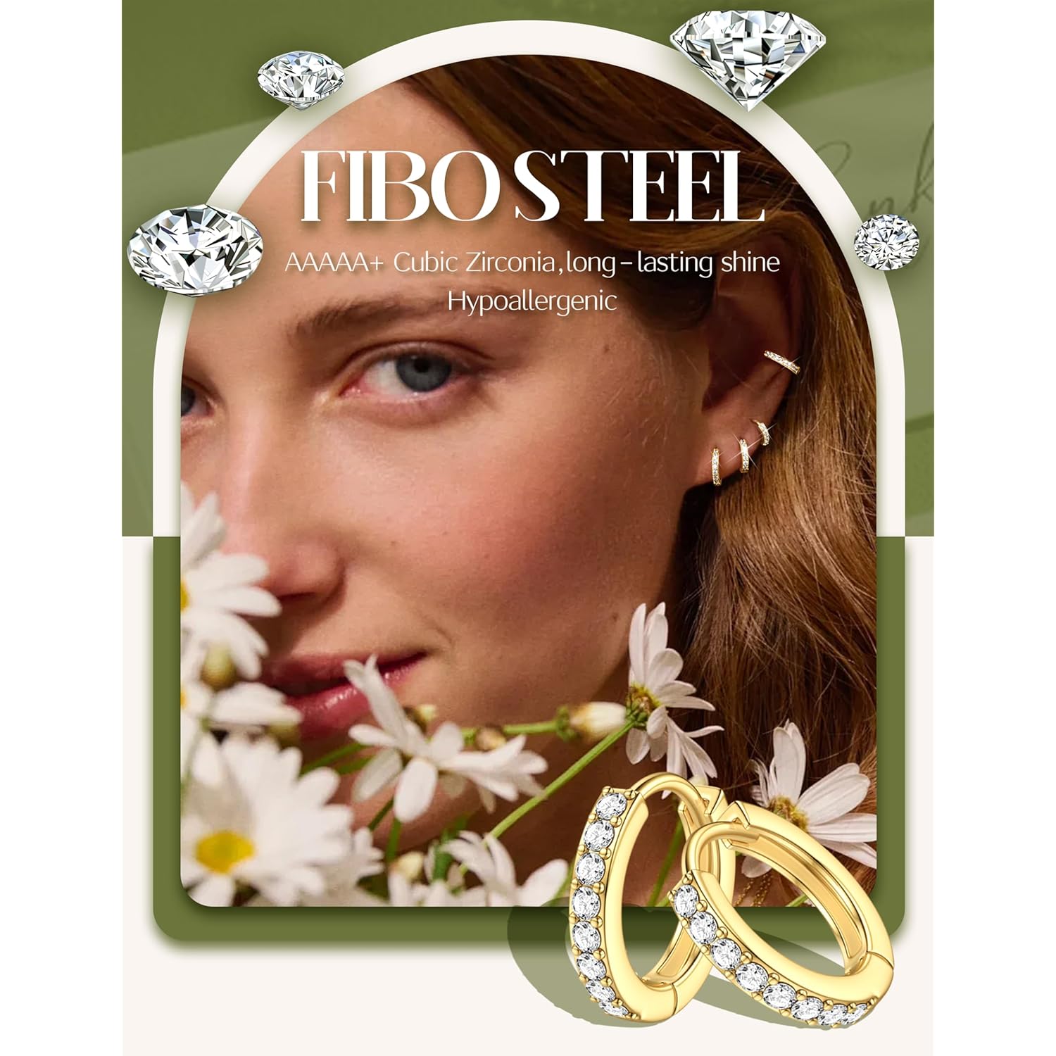 Small Gold Silver Hoop Earrings Set for Women - Hypoallergenic 14K Gold Plated Earring Stack Cartilage Earrings Dainty Huggie Hoops Earrings for Multiple Piercing Lightweight 4Pairs 20G
