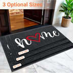 Door Mat Indoor Outdoor Welcome Mat For Entrance, 30X17.5 Black | Heavy-Duty, Low-Profile, Non-Slip, Dirt Trapping Entry Mat, For Home Entrance, Outside Entry, Yard, Floor, Patio, Garage