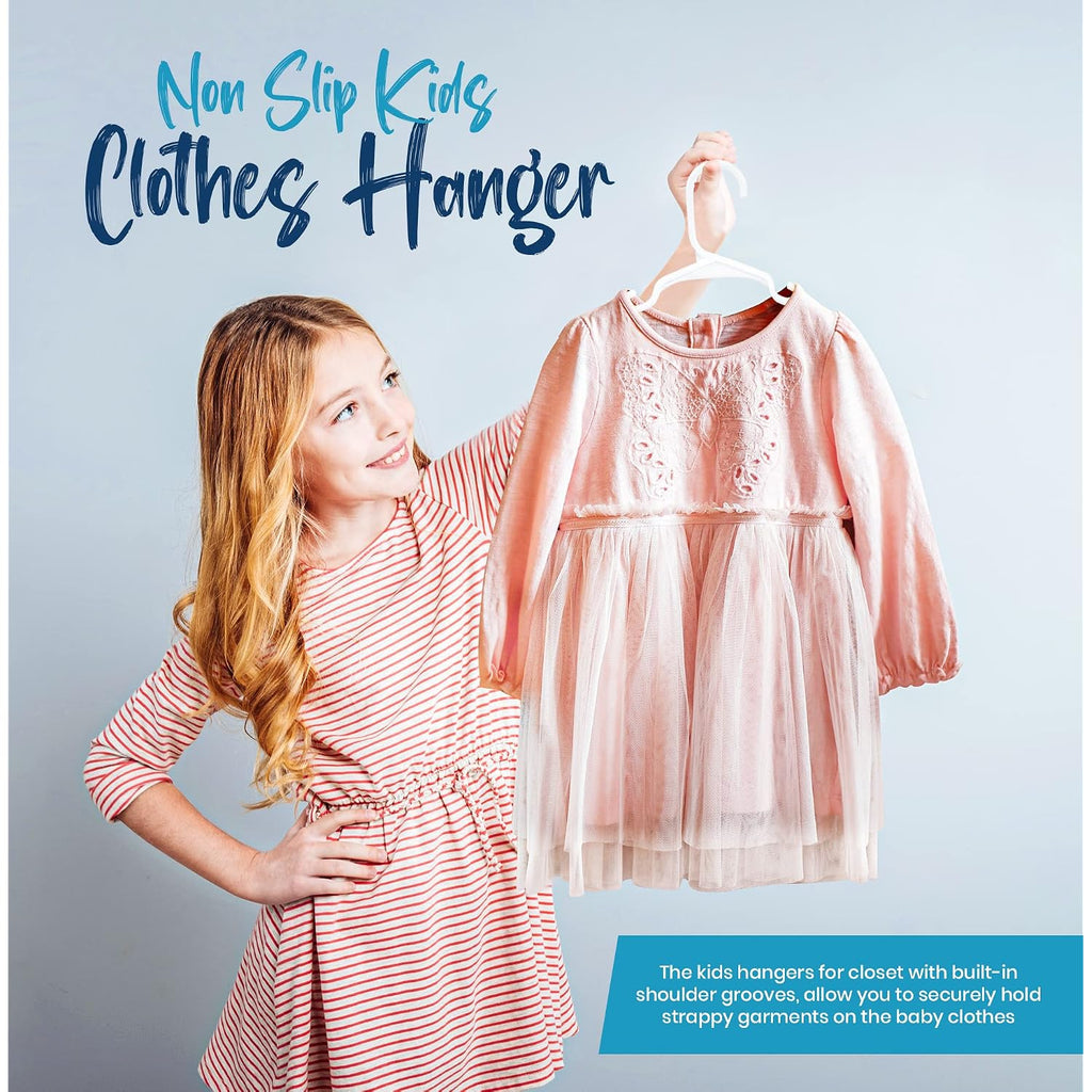 Utopia Home Kids Hangers 60 Pack – 11.5 Inch Baby Closet Hangers White | Plastic Baby Hangers | Fits Children'S & Infant Clothes | Gentle On Delicate Garments