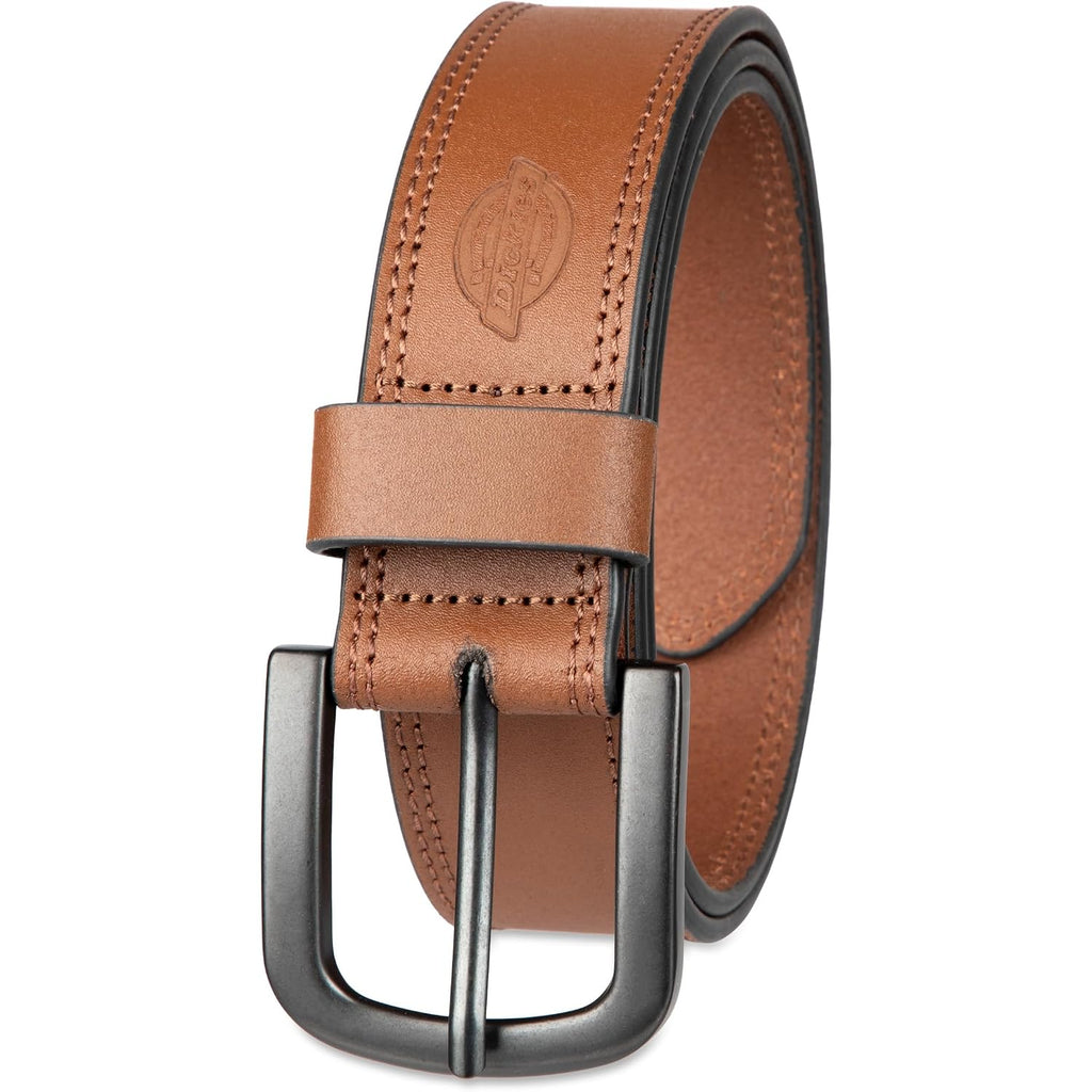 Dickies Mens Genuine Leather Belt – Durable Casual Style, Regular & Big And Tall Sizes