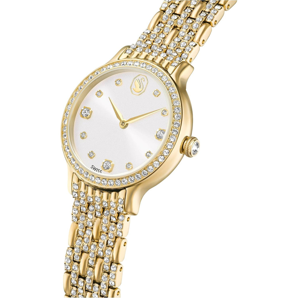 Swarovski Imber Watch, Swiss Made, Metal Bracelet, Gold Tone, Gold-Tone Finish