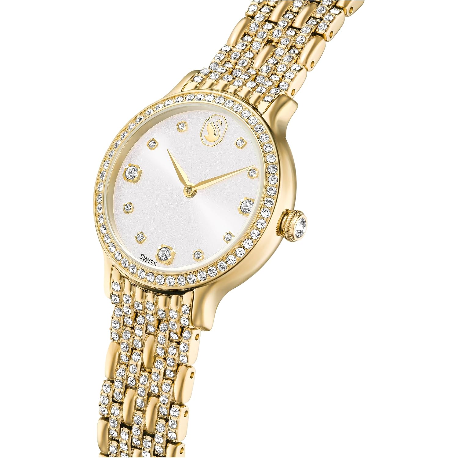 Swarovski Imber Watch, Swiss Made, Metal Bracelet, Gold Tone, Gold-Tone Finish