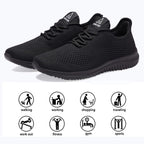 Vamjam Men'S Running Shoes Ultra Lightweight Breathable Walking Shoes Non Slip Athletic Fashion Sneakers Mesh Workout Casual Sports Shoes