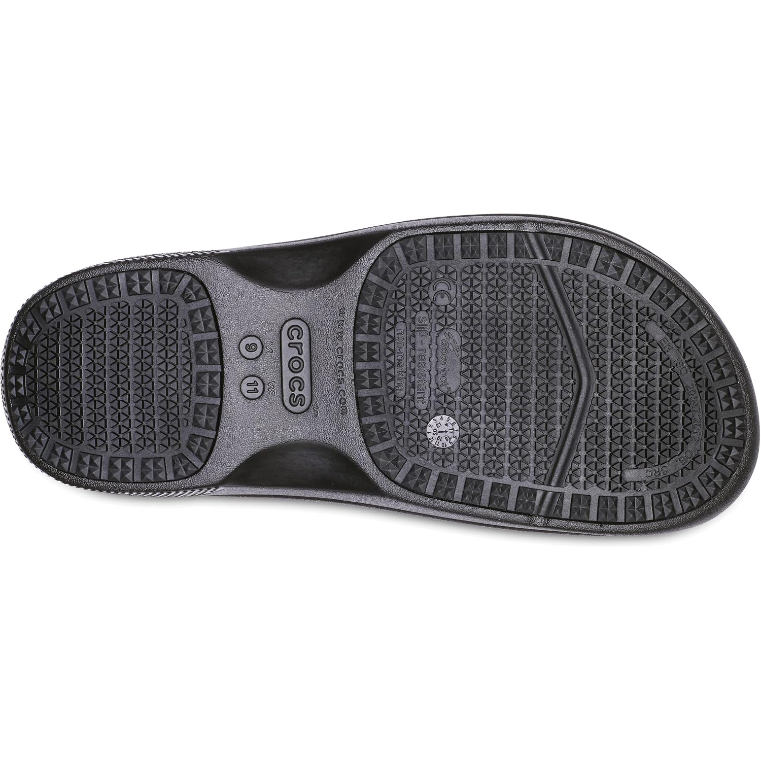 Crocs Adult On The Clock Clogs Slip On Slip Resistant Work Shoes