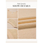 Dokotoo Womens Summer Tops 2026 Waffle Knit Lace Hollow Out Short Sleeve T-Shirts Crewneck Casual Loose Basic Tee Blouses