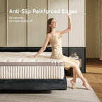 Twin Mattress, 10 Inch Hybrid Twin Mattress In A Box, Gel Memory Foam With Individual Isolation Pocket Springs, Medium Firm, Motion Isolation & Pressure Relief, Certipur-Us Certified