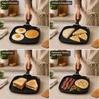 10 Inch Square Griddle Pan, Nonstick Grill Pan For Cooking Eggs, Omelettes, And More, Griddle Cookware, Pfoa Free