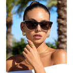 KALIYADI Womens-Sunglasses Polarized Sunglasses-Womens Trendy: Retro Sun Glasses with UV Protection for Travel Driving
