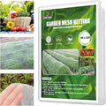 Garden Netting, Jevrench Durable Ultra Fine Garden Netting, Garden Plant Cover Row Cover Makes Plants, Vegetables, Fruits, And Flowers Grow Better (4Ft X 25Ft)