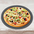 Microwave Splatter Cover & Silicone Mat – Collapsible, Vented, Reusable Food Guard And Plate Cover With Heat-Resistant Trivet For Pots, Pans, And Kitchen Counter, Black