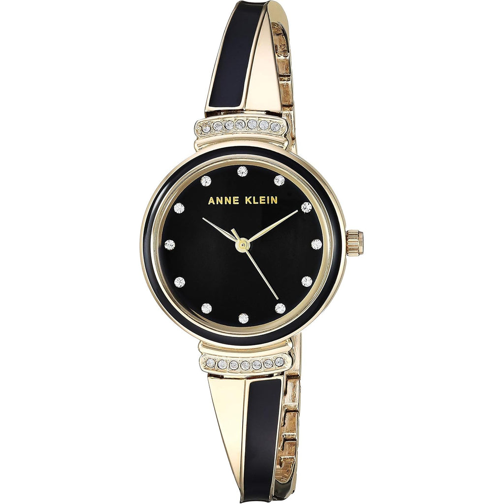 Anne Klein Women's Premium Crystal Accented Watch and Bangle Set