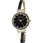 Anne Klein Women's Premium Crystal Accented Watch and Bangle Set