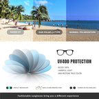 CHBP Polarized Sunglasses for Women Men - Trendy 2026 Vintage Classic Retro Round Mirrored Lens Designer Style 1-a Leopard Frame Brown Lens