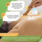Turmeric Body Scrub, Face & Body Exfoliating Scrub, 7.8 Oz | Weekly Polish Step • Shower Skincare Routine • Soft Refreshed Feel