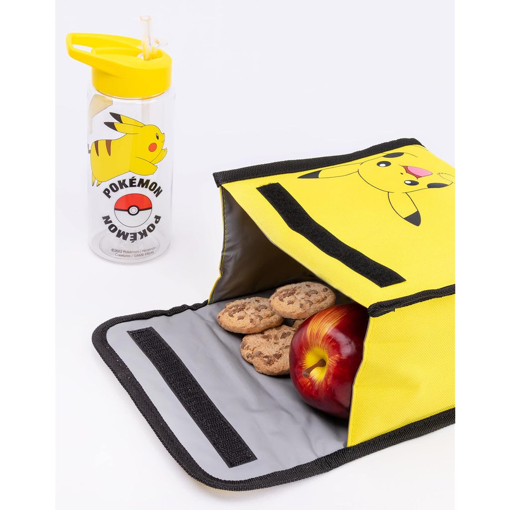 Pokémon Pikachu Kids Backpack Set | 4-Piece School Bag With Lunch Bag, Pencil Case & Water Bottle