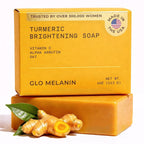 Glo Melanin Organic Turmeric Soap For Dark Spots, Soap For Face, All Natural Face Wash
