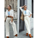 Button Down Shirt for Women Long Sleeve Blouses Floral Printed Tops Business Casual Work Outfits S-XXL