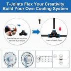 Misters For Outside Patio, 50Ft|15M Outdoor Water Misting Cooling System. Backyard Mist Kit For Garden Greenhouse Fan Deck Umbrella Canopy Pool Porch Trampoline Sprinkler Park Bbq Party Accessories