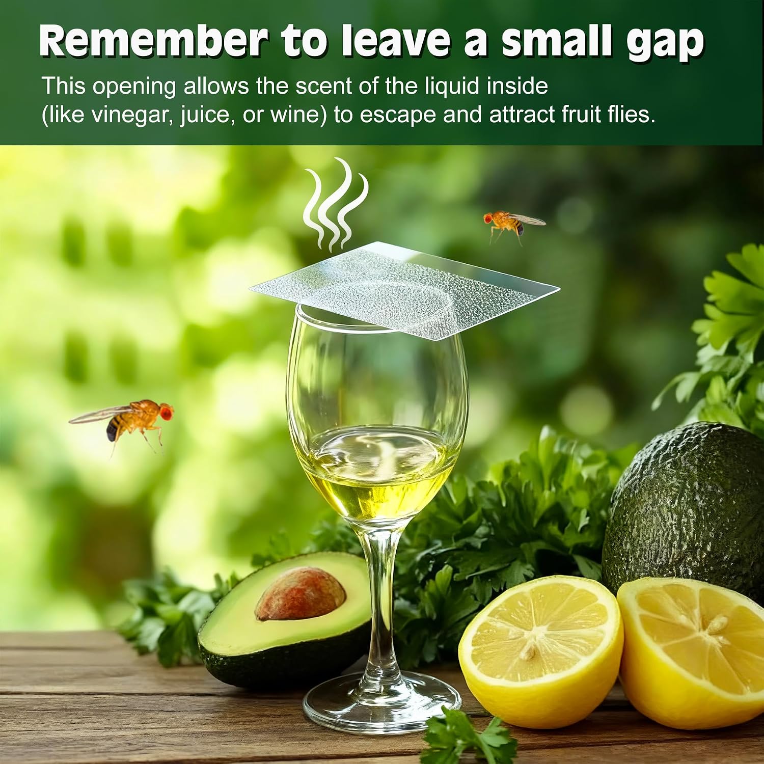 Lfsys Fruit Fly Traps For Indoors – 25 Pack Diy Cup Cover Adhesive Cards For Fruit Fly – Clear, Mess-Free, Indoor Use