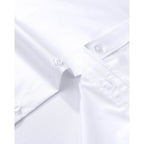 Alimens & Gentle Men'S Dress Shirts Long Sleeve Wrinkle-Free Stretch Shirts Solid Formal Button Down Shirt With Pocket