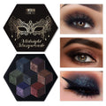 Tintark Midnight Masquerade Black Spectrum Smokey Eyeshadow Palette | A Spectrum Of Black-Based Mattes, Shimmers And Metallics For Smoky, Goth, Halloween And Night-Out Eye Looks