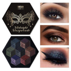 Tintark Midnight Masquerade Black Spectrum Smokey Eyeshadow Palette | A Spectrum Of Black-Based Mattes, Shimmers And Metallics For Smoky, Goth, Halloween And Night-Out Eye Looks