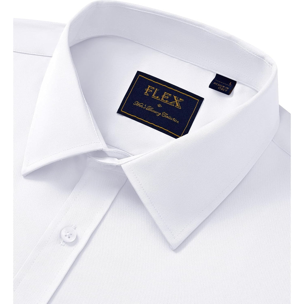 J.Ver Mens Short Sleeve Dress Shirts Solid Wrinkle Free Casual Button Down Shirt With Pocket