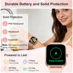 Smart Watch For Women & Men, 2026 New 1.96’’ Reloj Inteligente Para Mujer Answer/Make Calls, Blood Pressure, Hr, Sleep Monitor, 110+ Sport Modes, Voice Assistant Fitness Watch For Ios Android Phone