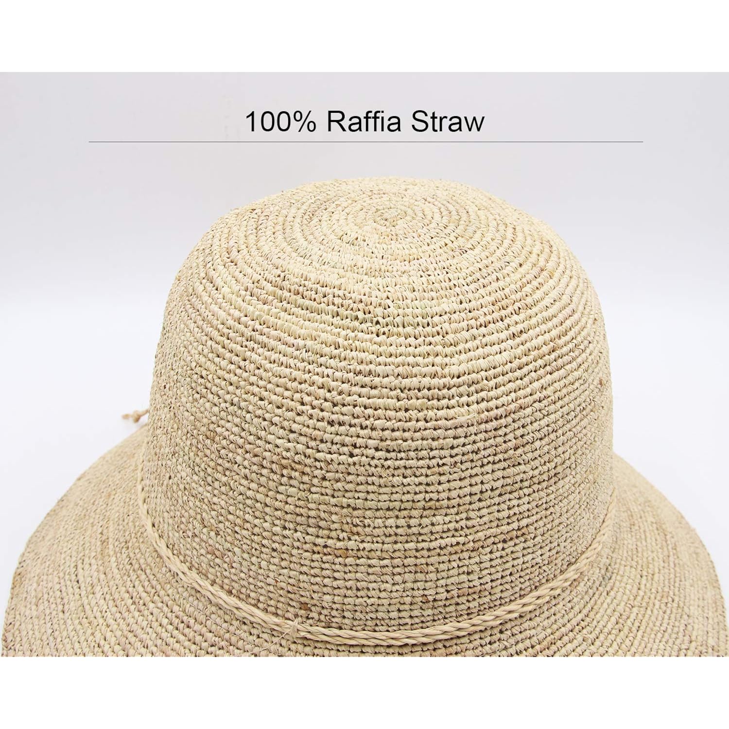 Women's Bucket Hats Fashion Womens Summer Beach Sun Straw Hat