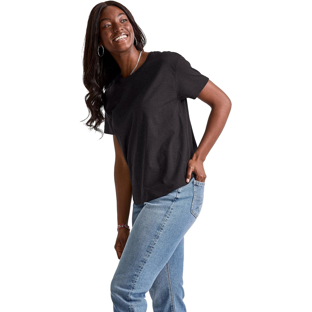 Hanes Women'S Tri-Blend Relaxed Fit T-Shirt, Oversized Lightweight Tee, Available In Plus Size