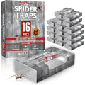 Spider Traps For Inside Your Home (16 Traps) - Spider Catcher Insect Traps Indoor - Spider Traps Indoor Bug Traps Sticky Traps For Spiders - Pre Baited Ultra Sticky Insect Glue Traps - Trap A Pest