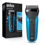 Series 3 3010s Wet & Dry Electric Shaver for Men/Rechargeable Electric Razor, Blue