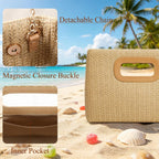 Clutch Purse for Women Evening Clutch Handbag for Wedding Party Formal Evening Bag with Detachable Chain