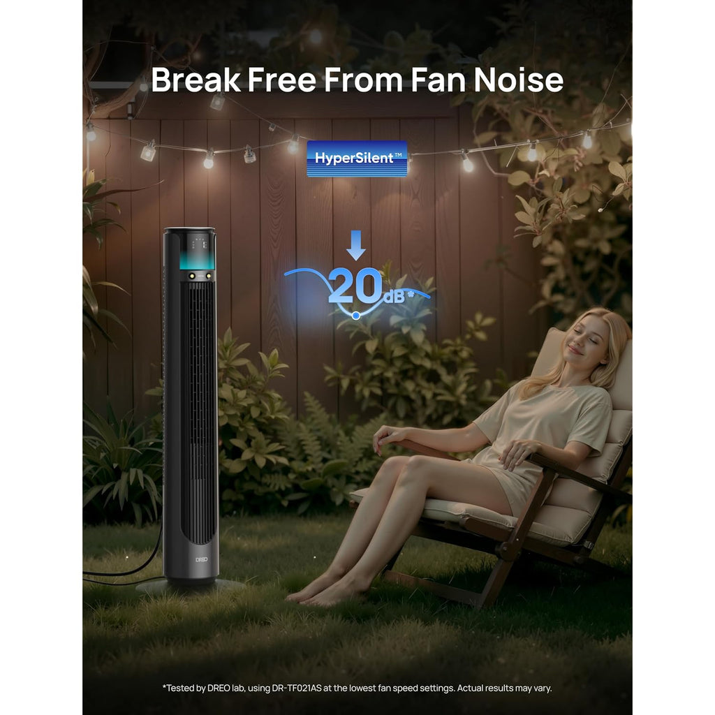 Dreo Turbocool Outdoor Misting Fan 711As, 33 Ft/S High Velocity, 20Db Quiet | 12 Speeds, 4 Modes, 150° Customizable Oscillating, Smart Standing Fan For Bedroom, Dc Motor, Ipx4-Rated Weather Resistant
