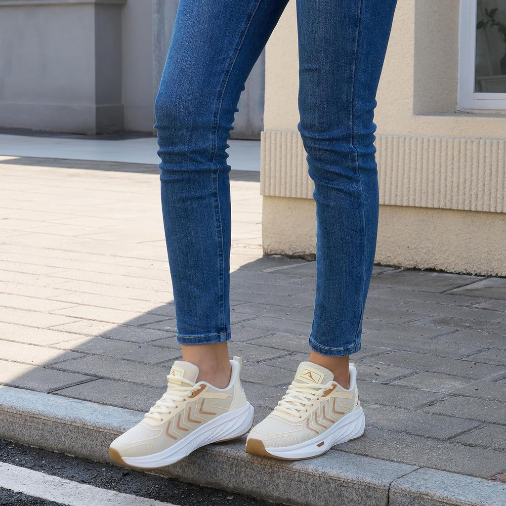 Harence Womens Sneakers Tennis Shoes: Comfortable Breathable Non Slip Casual Athletic Walking Shoes For Gym Workout