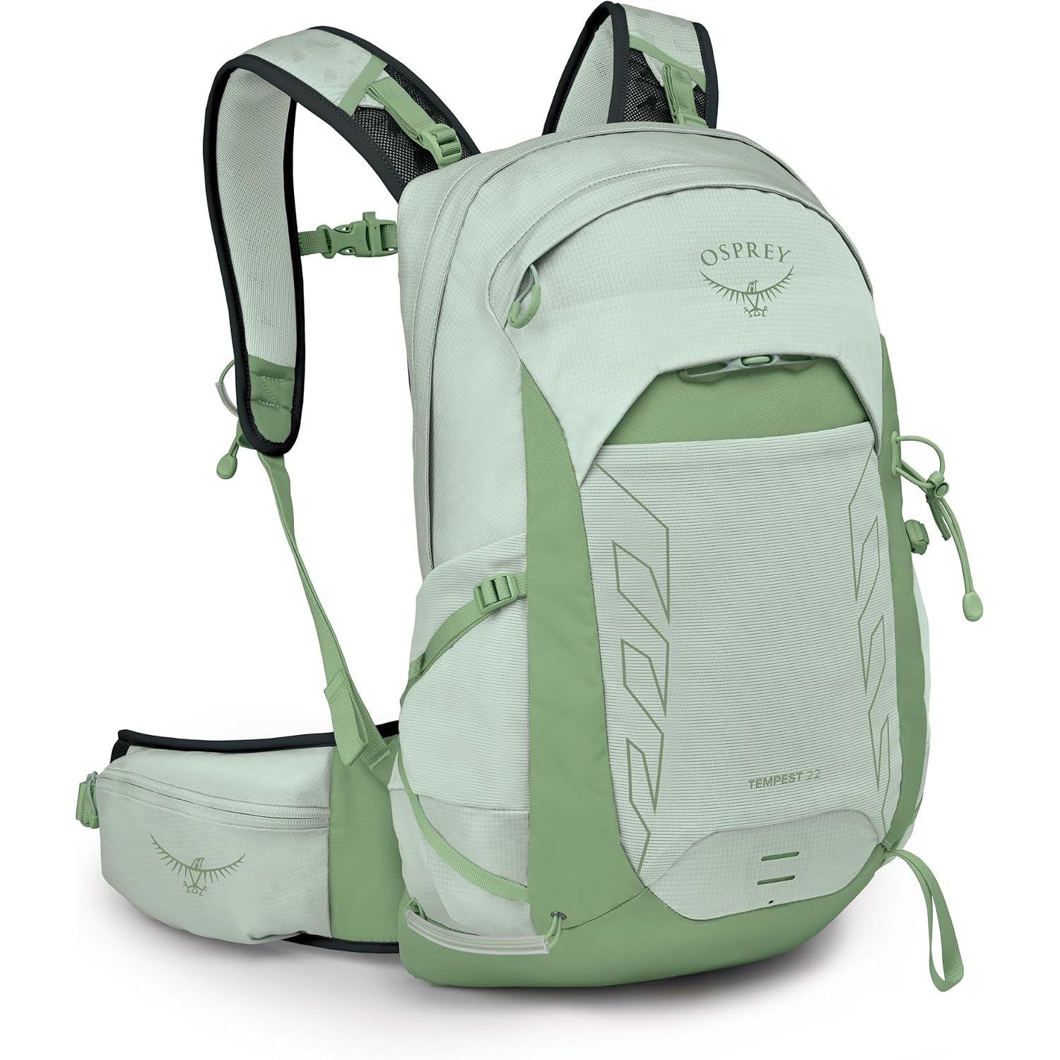 Osprey Tempest 22L Women'S Lightweight Hiking Backpack - Small Daypack For Travel & Camping, Frosty Mint Green/Botanica