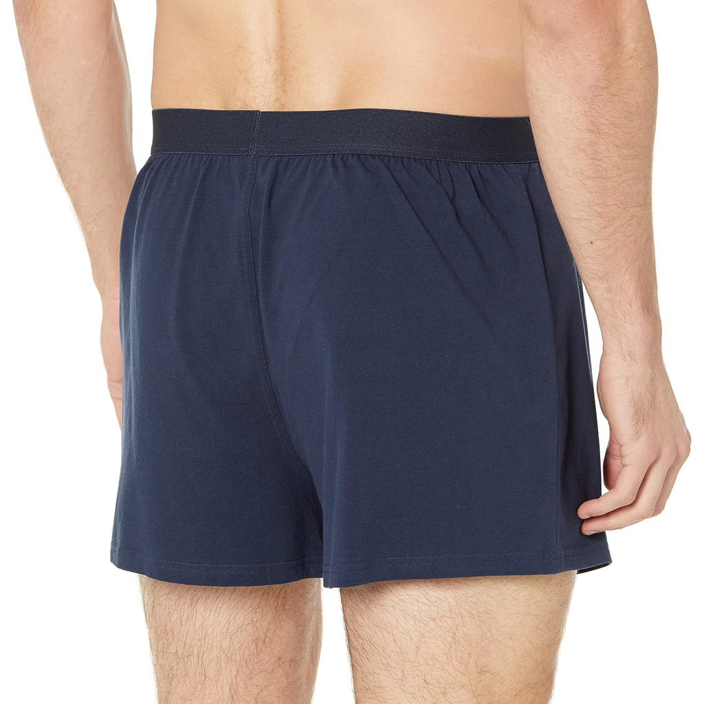 Amazon Essentials Men'S Breathable Cotton Jersey Boxer Shorts, Soft Relaxed Fit For All-Day Comfort, Pack Of 5