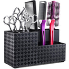Noverlife Hairdressing Scissors Holder Shears Block, Barber Shop Scissor Organizer Stand, Hairdressing Tools Storage Box For Hairstyling Combs Clips Brushes, Salon Barber Scissor Holder Rack