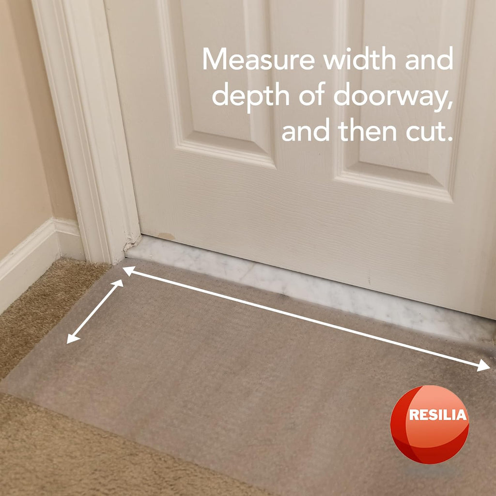 Pet Carpet Protector - Doorway Damage Deterrent and Scratch-Stopper for Cats, Dogs, and Pets, Heavy-Duty PVC Runner, Cut to Fit, Clear, 15 Inches x 48 Inches, Made in The USA