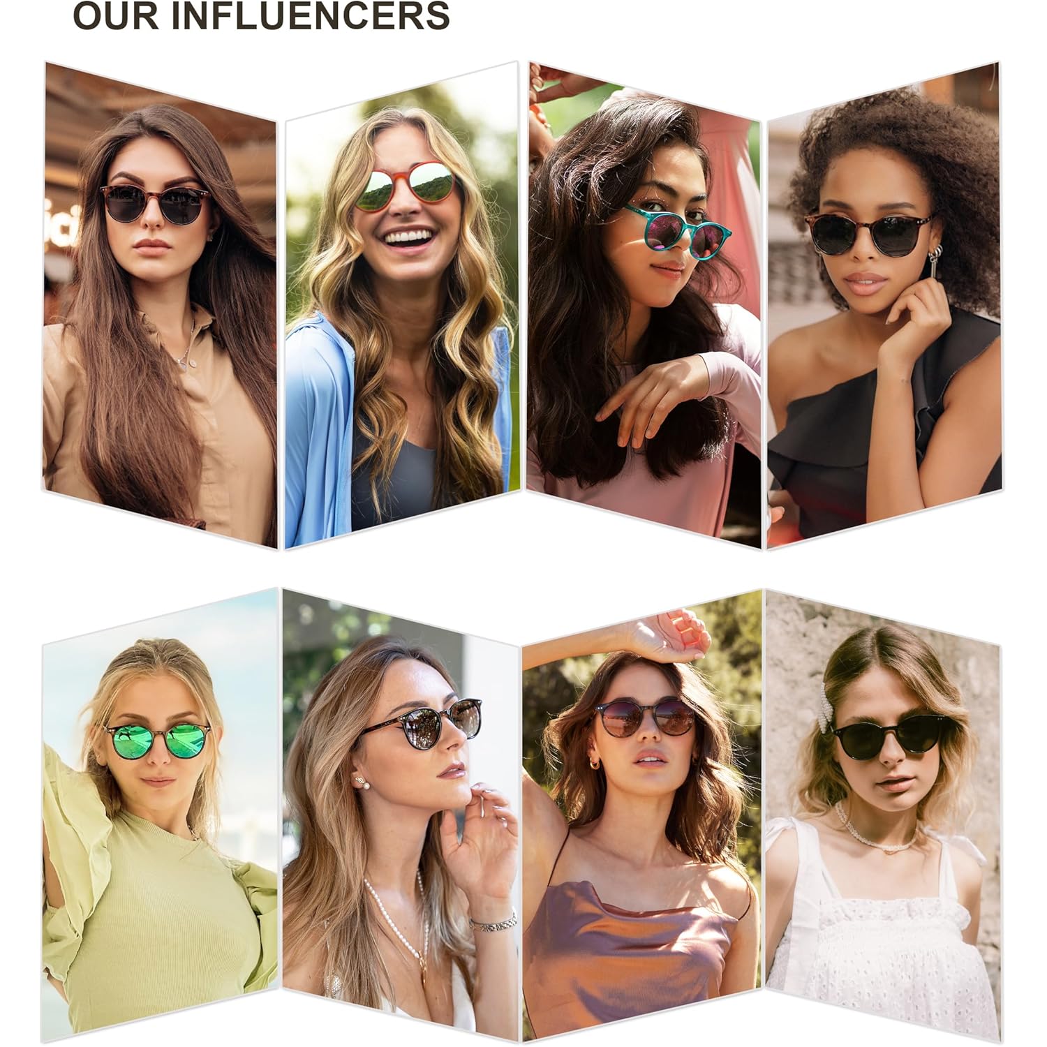 SOJOS Small Round Classic Polarized Sunglasses for Women Men Vintage Style UV400 Lens MAY SJ2113