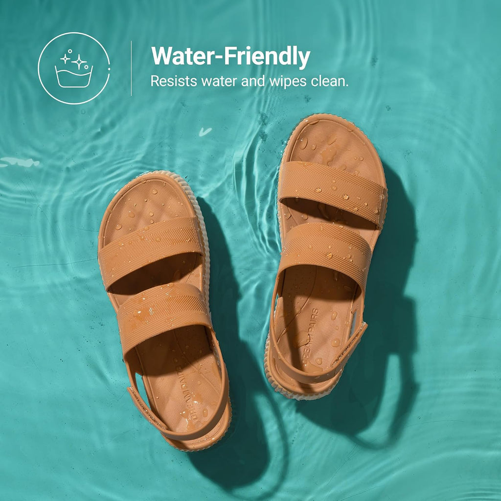 Dream Pairs Women'S Platform Water Sandals Adjustable Lightweight Waterproof Summer Beach Wedge Chunky Sandals