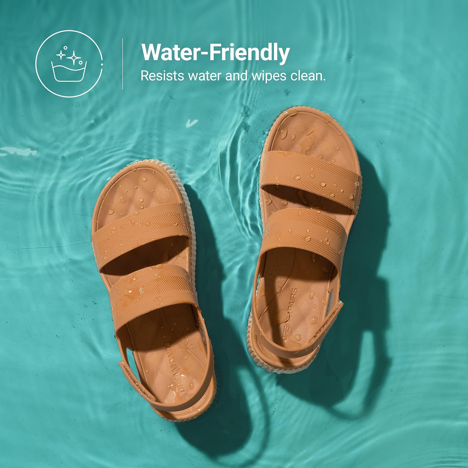 Dream Pairs Women'S Platform Water Sandals Adjustable Lightweight Waterproof Summer Beach Wedge Chunky Sandals