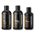 Manscaped® Fresh Start Kit, Men’S Daily Shower & Deodorant Set With Body Wash (8Oz), 2-In-1 Shampoo & Conditioner (8Oz), Crop Preserver® Ball Deodorant (6Oz) – Hydrating, Anti-Chafing, Refined® Scent