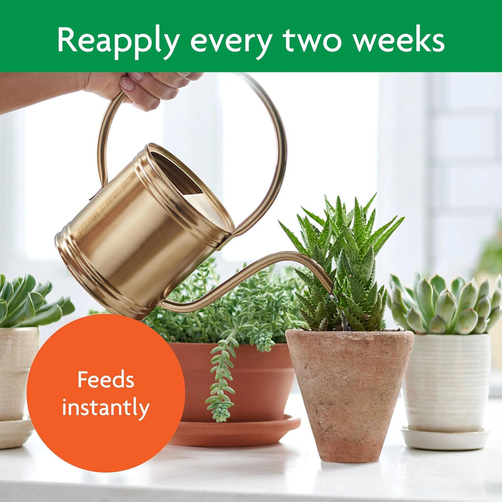Miracle-Gro Succulent Plant Food - Liquid Fertilizer For Succulents And Cacti Including Jade And Aloe, Feed Every 2 Weeks - 8 Fl. Oz. (2 Pack)